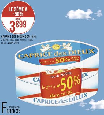 Géant Casino Caprice des dieux caprice des dieux 30% m.g. offre