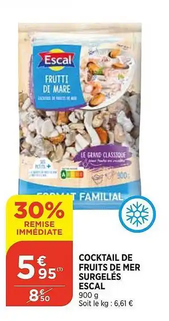 Bi1 Cocktail De Fruits De Mer Surgelés Escl 30% De Remise Immédiate offre