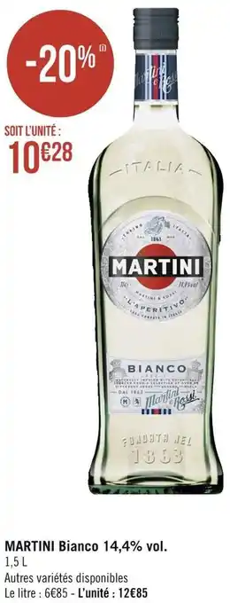 Géant Casino Martini martini bianco 14,4% vol. offre