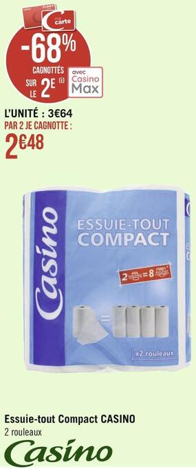 Géant Casino Casino essuie-tout compact offre