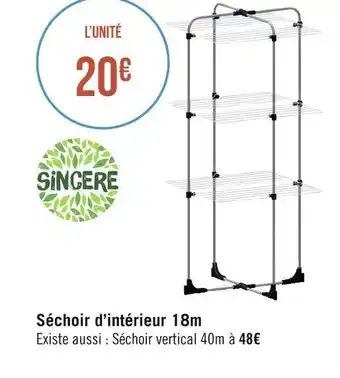 Géant Casino Sincère séchoir d’intérieur offre