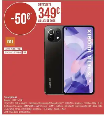 Géant Casino Xiaomi smartphone offre