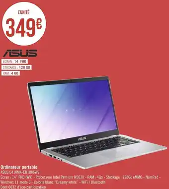 Géant Casino Asus ordinateur portable offre