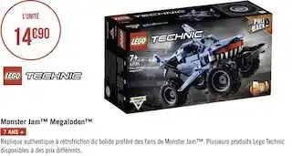Géant Casino Lego technic monster jam™ megalodon™ offre