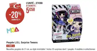 Géant Casino L.o.l. poupée l.o.l. surprise tweens offre