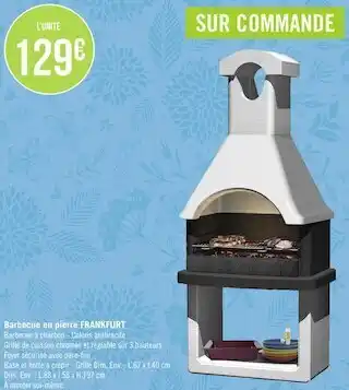 Géant Casino Barbecue en pierre frankfurt offre