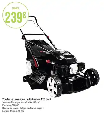 Tondeuse thermique auto-tractée 173 cm3