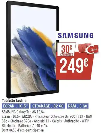 Géant Casino Samsung tablette tactile offre