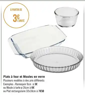 Géant Casino Plats à four et moules en verre offre