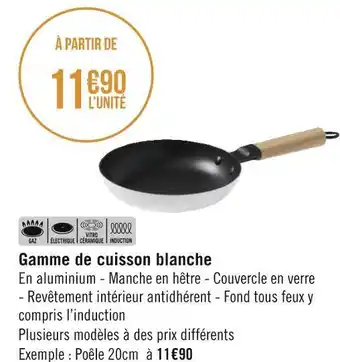 Géant Casino Gamme de cuisson blanche offre