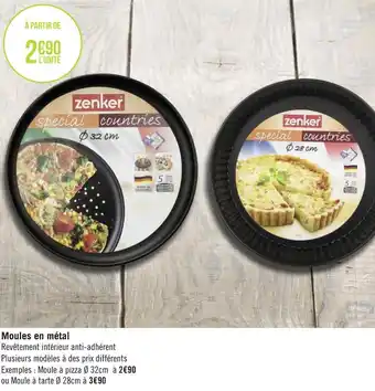 Géant Casino Moules en métal offre