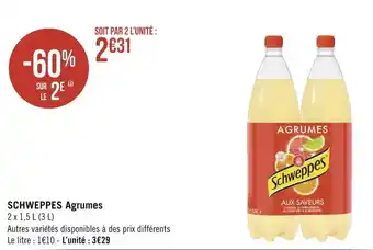 Géant Casino Schweppes schweppes agrumes offre