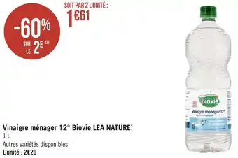 Géant Casino Léa nature vinaigre ménager 12° biovie* offre