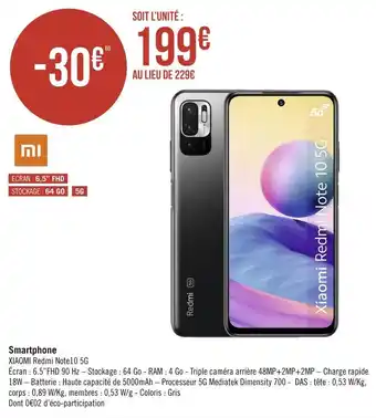 Géant Casino Xiaomi smartphone offre
