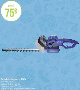 Géant Casino Taille haie électrique 710w offre