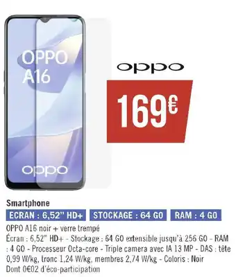 Géant Casino Oppo smartphone offre