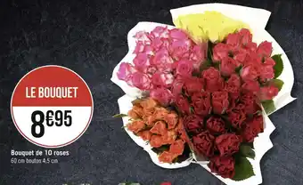 Géant Casino Bouquet de 10 roses offre