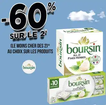 Géant Casino Boursin bon plan sur les produits de la marque boursin offre