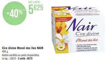 Nair cire divine monoï des îles