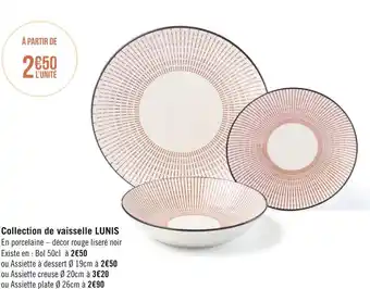 Géant Casino Collection de vaisselle lunis offre