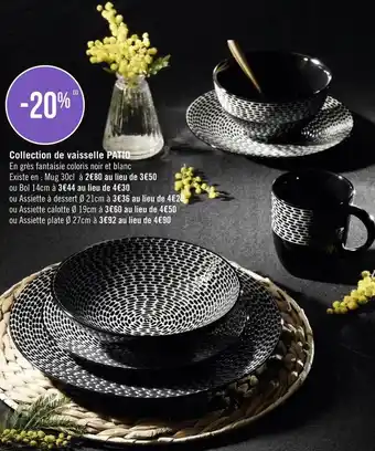 Géant Casino Bon plan sur la collection de vaisselle patio offre