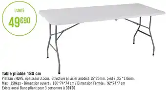Géant Casino Table pliable offre