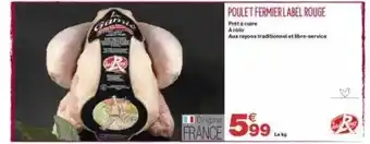 Grand Frais Poulet Fermier Label Rouge offre