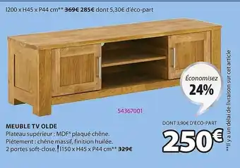 JYSK Meuble Tv Olde offre