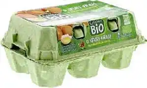 Spar ŒUFS FRAIS DE POULES ÉLEVÉES EN PLEIN AIR CALIBRE MOYEN BIO offre