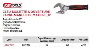 DomPro Cle A Molette A Ouverture Large Manche Bi-Matiere, 8 offre