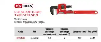 DomPro Cle Serre-Tubes Type Stillson offre