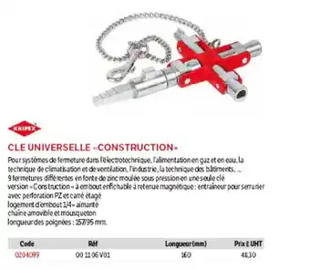 DomPro Cle Universelle Construction offre