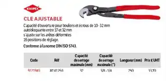 DomPro Cle Ajustable offre