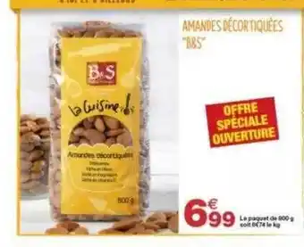 Grand Frais Amandes Décortiquées offre