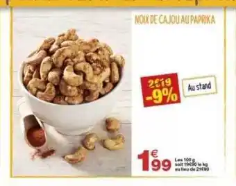 Grand Frais Noix De Cajou Au Paprika offre