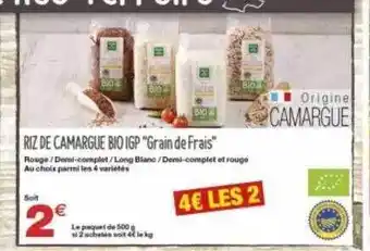 Grand Frais Riz De Camargue Bio Igp offre