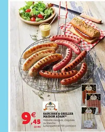 Saucisses à Griller Maison Adam