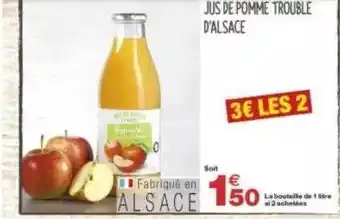 Grand Frais Jus De Pomme Trouble D'alsace offre