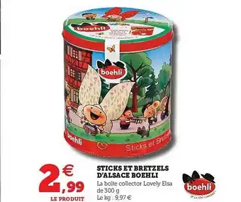 Hyper U Sticks Et Bretzels D'alsace Boelhi offre