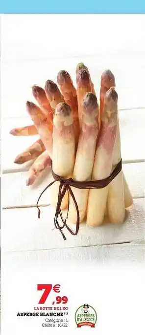 Hyper U Asperge Blanche offre