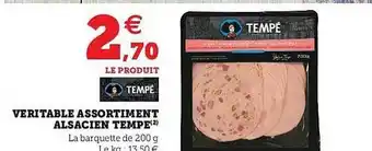 Hyper U Véritable Assortiment Alsacien Tempé offre