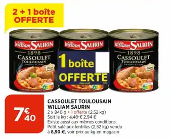 Cassoulet toulousain william saurin