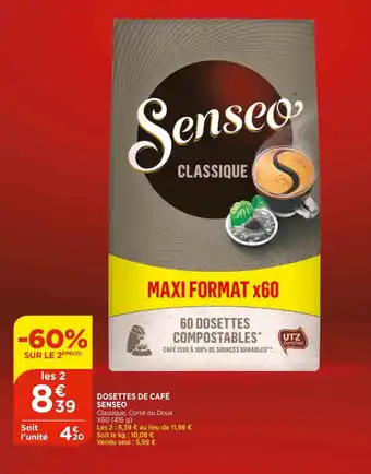 Bi1 Dosettes de cafe senseo offre