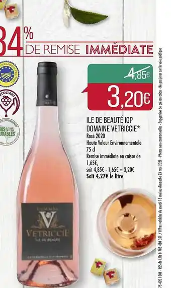 Match île De Beauté Igp Domaine Vetriccie offre
