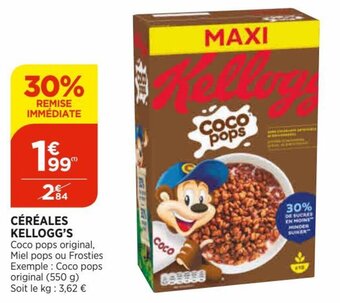 Bi1 Céréales kellogg's offre
