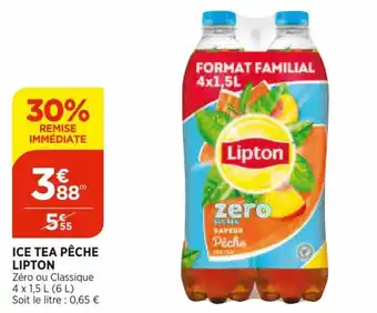 Bi1 Ice tea pêche lipton offre
