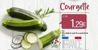 Match Courgette offre