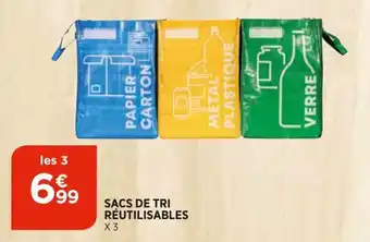 Bi1 Sacs de tri réutilisables offre