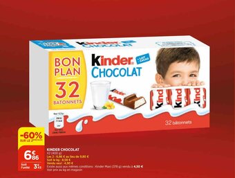 Bi1 Kinder chocolat offre