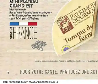 Match Mini Plateau Grand Est offre